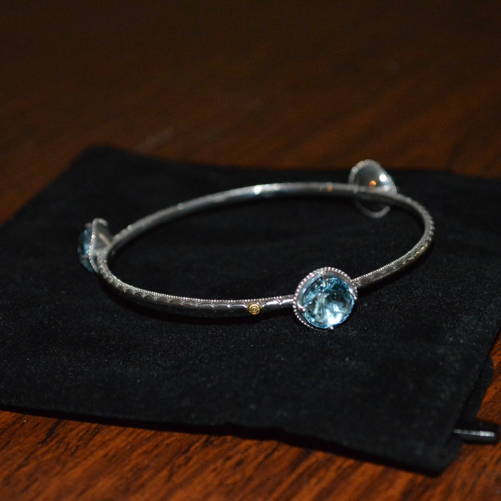Tacori  Sky Blue Topaz Bangle - Picture 2 of 2